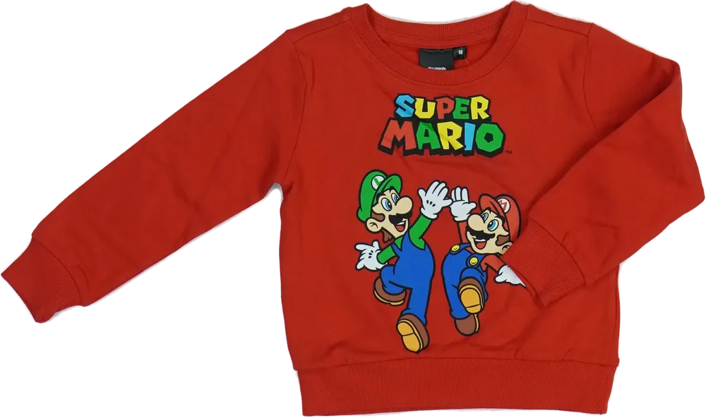 Piros Super Mario Pulóver EU 98 / UK 3 év / US 3T