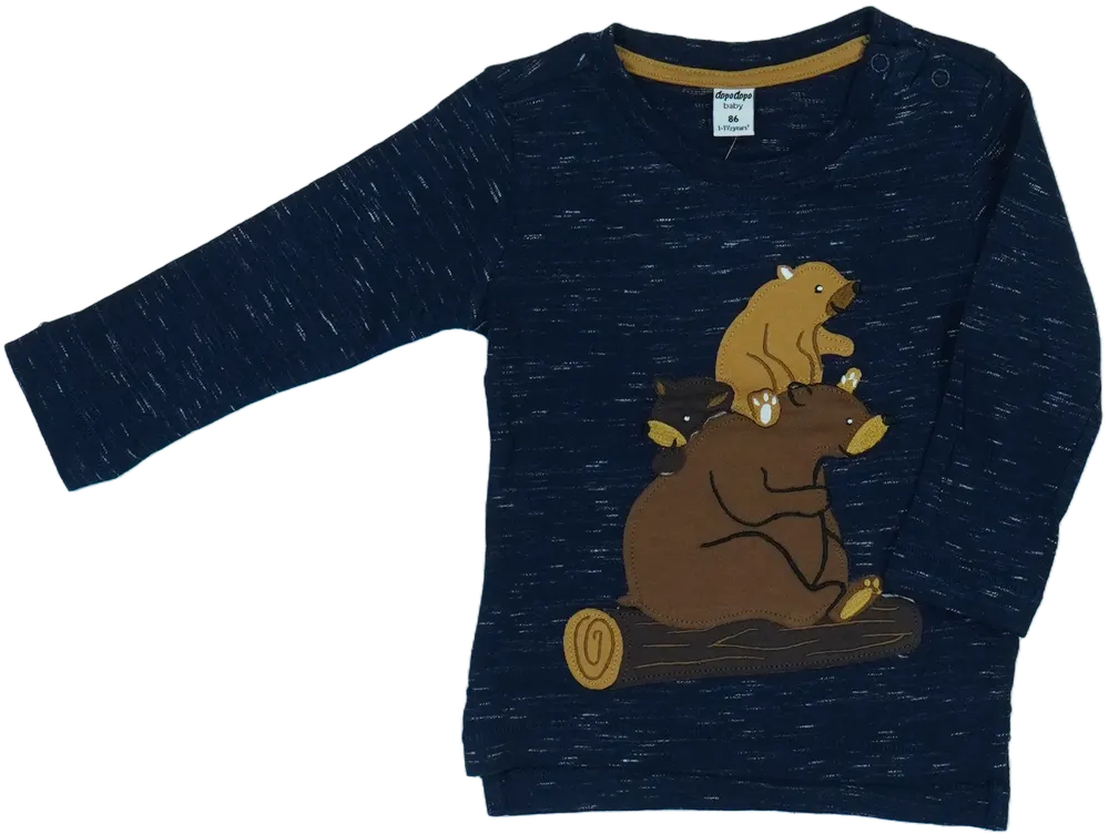 Kék DopoDopo Hosszú ujjú felső EU 86 / UK 12-18 hónap / US 18 hónap