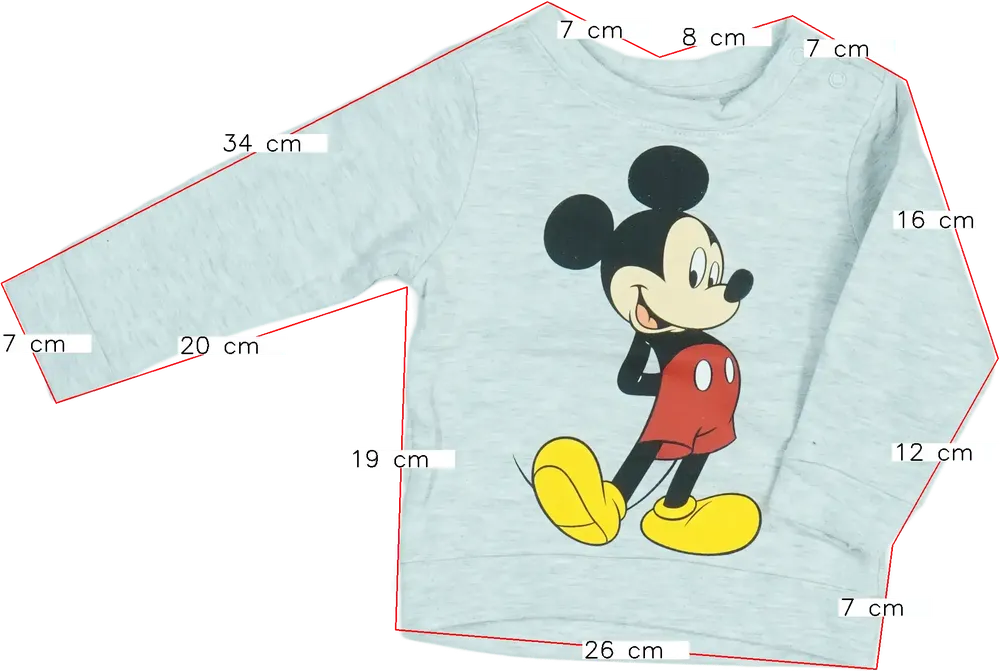 Szürke Disney Pulóver EU 74 / UK 6-9 hónap / US 6-9 hónap