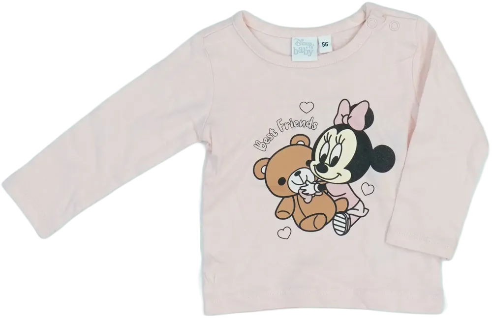 Rózsaszín Disney Hosszú ujjú felső EU 56 / UK Újszülött / US Újszülött