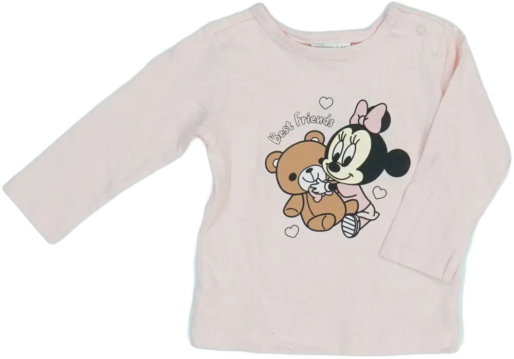 Rózsaszín Disney Hosszú ujjú felső EU 68 / UK 3-6 hónap / US 3-6 hónap
