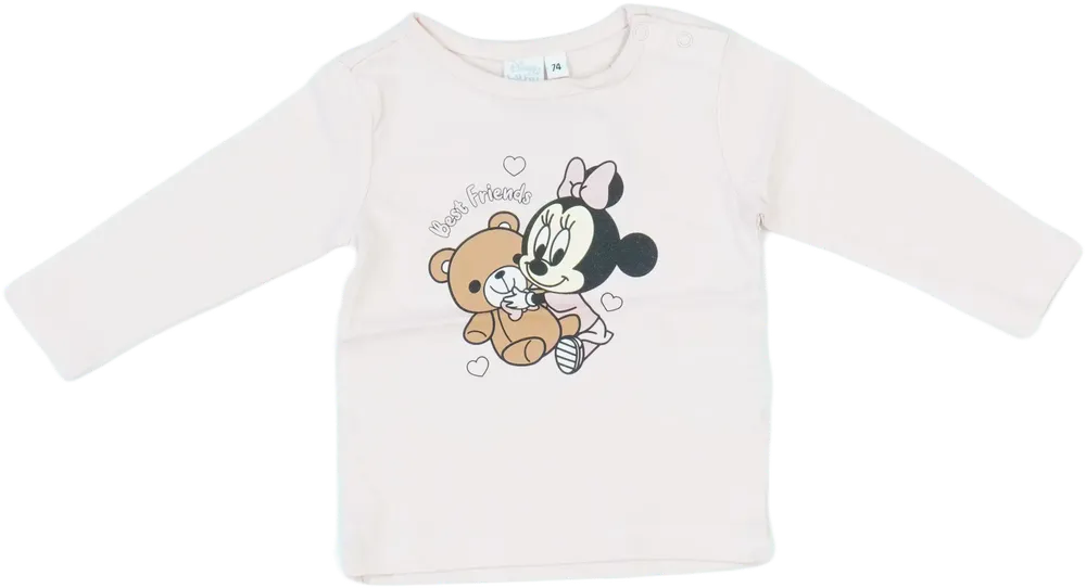 Rózsaszín Disney Hosszú ujjú felső EU 74 / UK 6-9 hónap / US 6-9 hónap