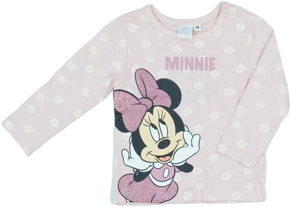 Rózsaszín Disney Hosszú ujjú felső EU 74 / UK 6-9 hónap / US 6-9 hónap