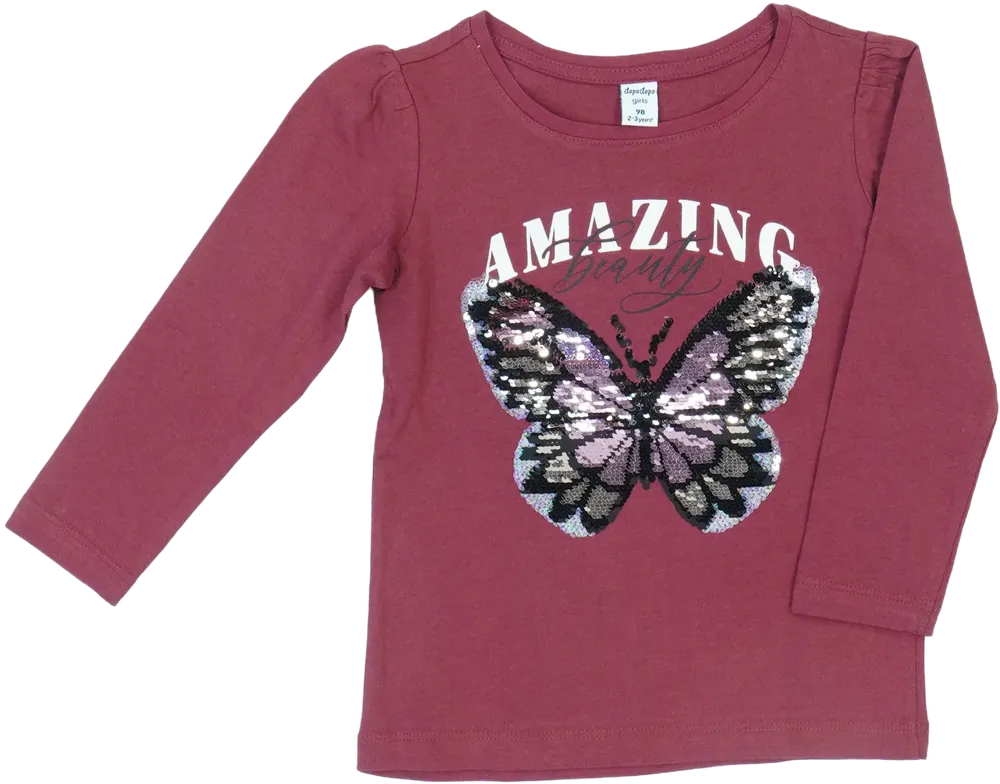 Bordó DopoDopo Hosszú ujjú felső EU 98 / UK 3 év / US 3T