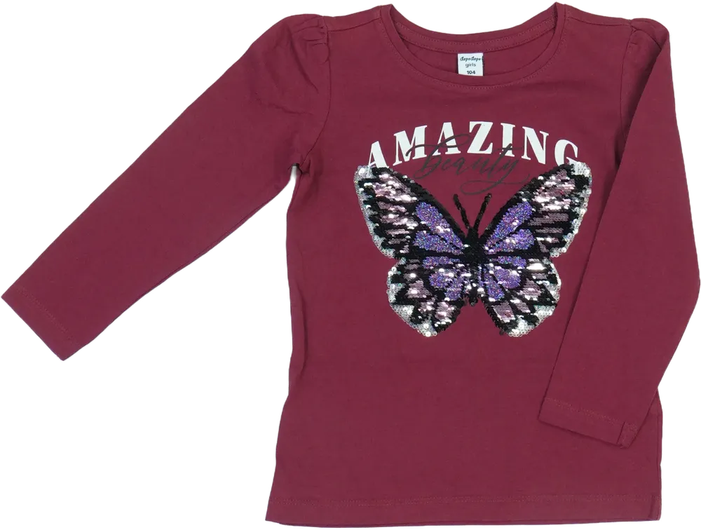 Bordó DopoDopo Hosszú ujjú felső EU 104 / UK 4 év / US 4T/XS