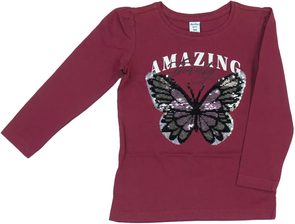 Bordó DopoDopo Hosszú ujjú felső EU 104 / UK 4 év / US 4T/XS