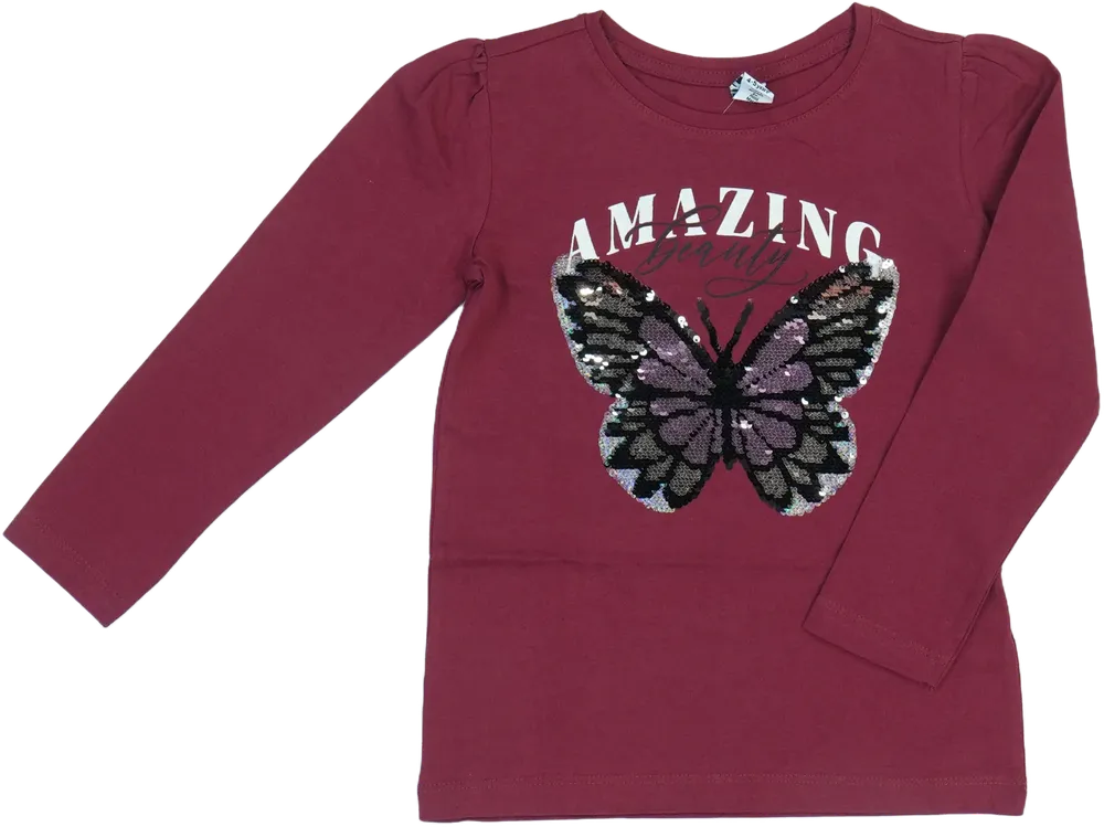 Bordó DopoDopo Hosszú ujjú felső EU 110 / UK 5 év / US 5 év/XS