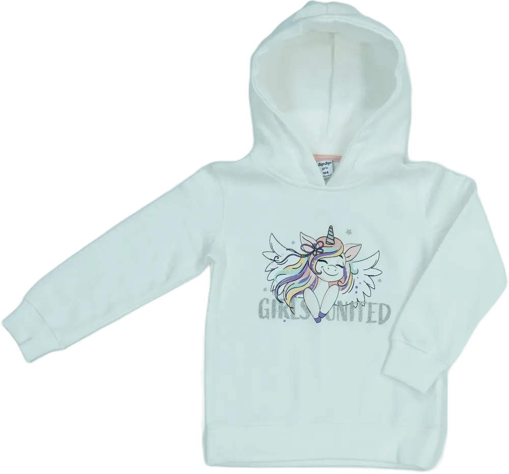 Fehér DopoDopo Kapucnis pulóver EU 104 / UK 4 év / US 4T/XS