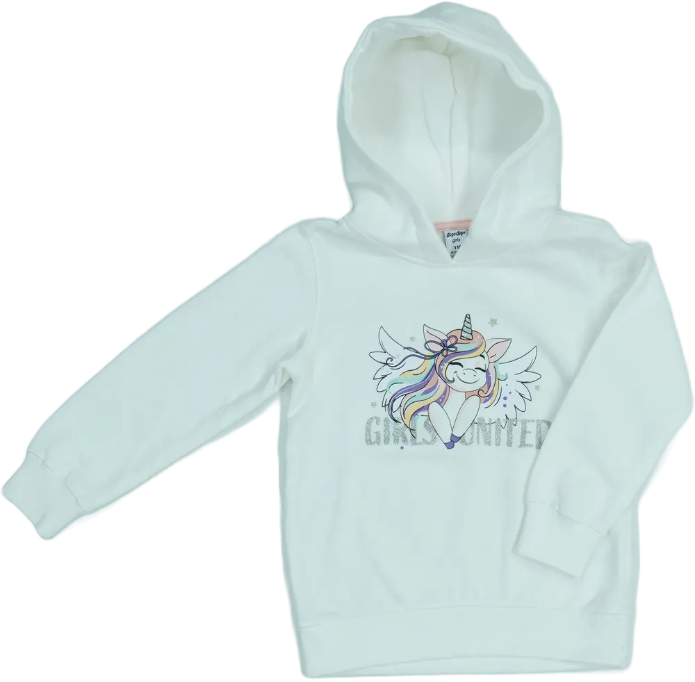 Fehér DopoDopo Kapucnis pulóver EU 110 / UK 5 év / US 5 év/XS