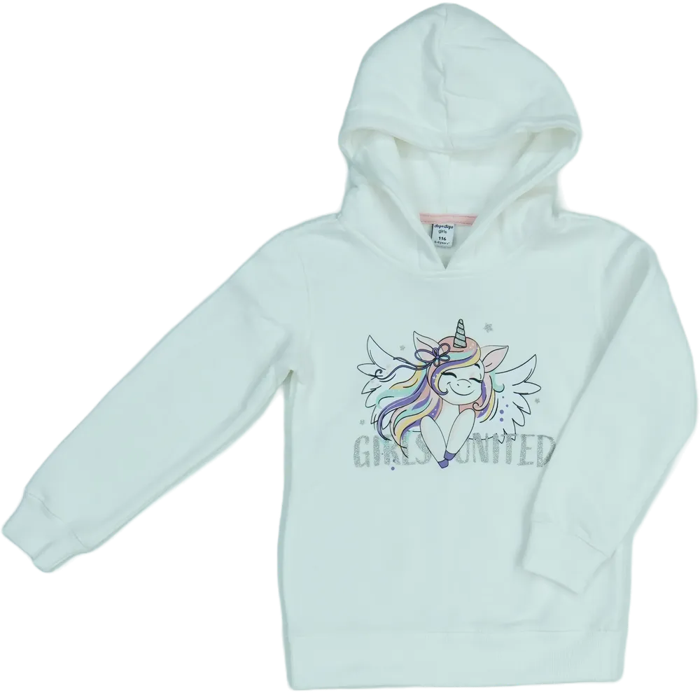 Fehér DopoDopo Kapucnis pulóver EU 116 / UK 6 év / US 6 év/S