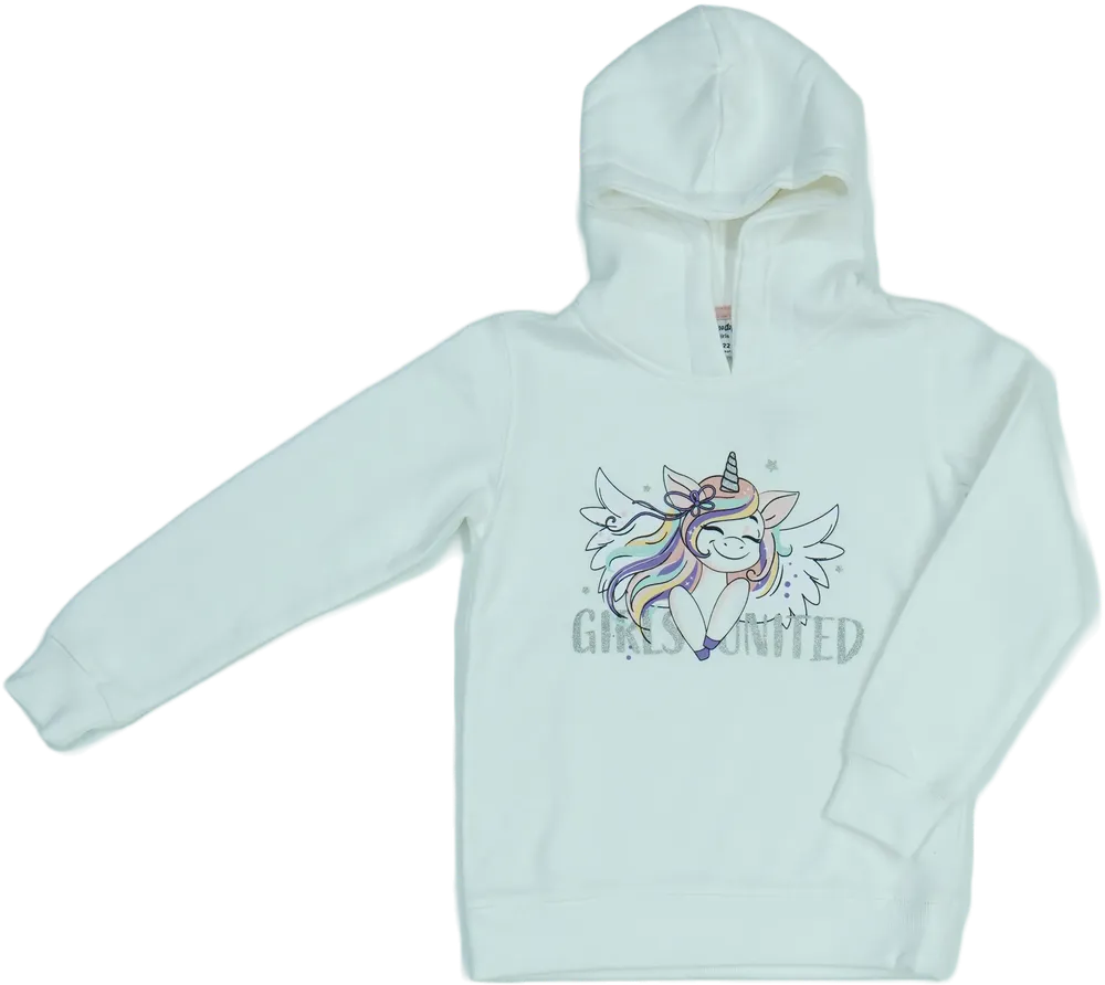 Fehér DopoDopo Kapucnis pulóver EU 122 / UK 7 év / US 7 év/M