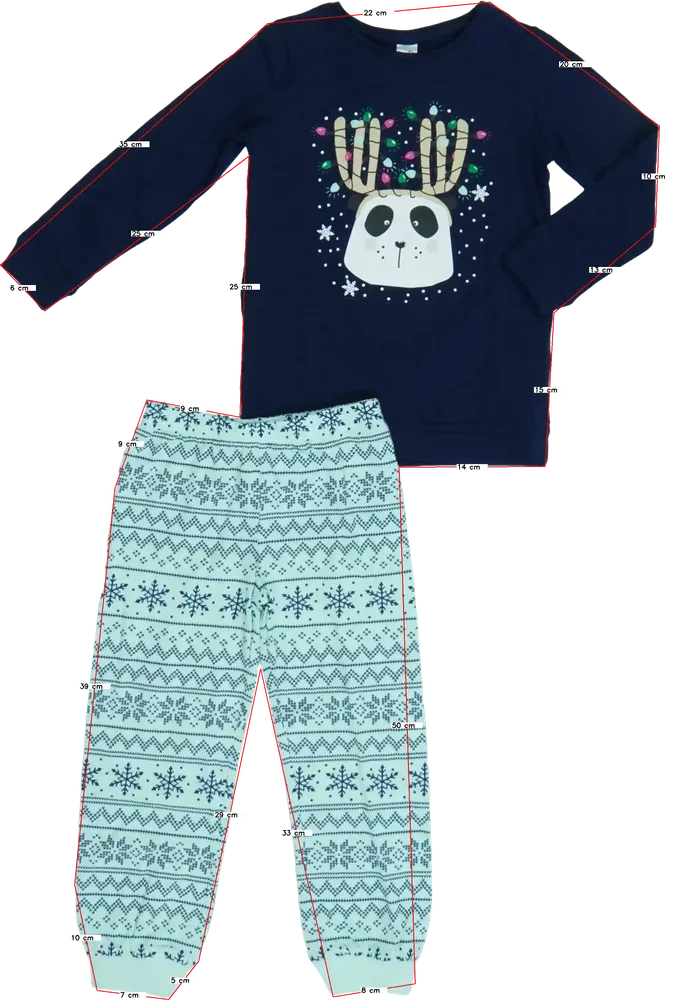 Többszínű DopoDopo Pizsama EU 104 / UK 4 év / US 4T/XS