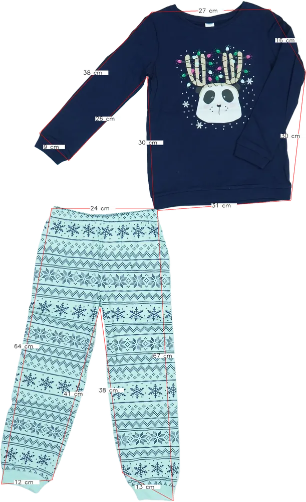 Többszínű DopoDopo Pizsama EU 116 / UK 6 év / US 6 év/S