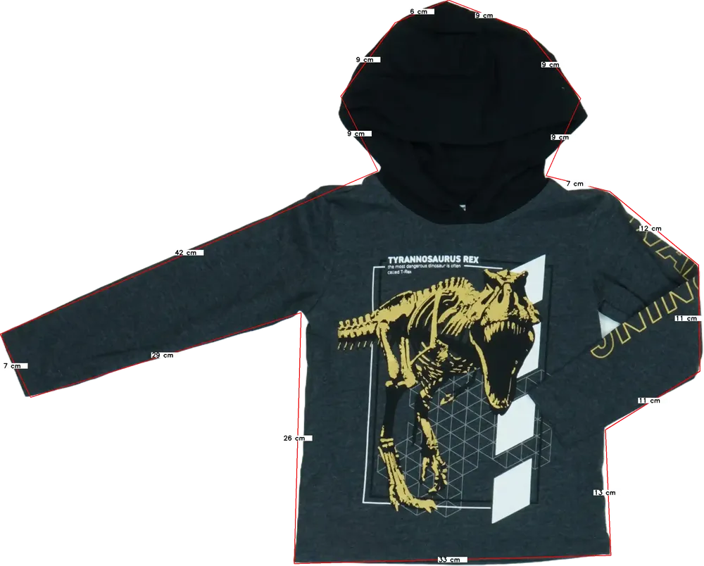 Szürke DopoDopo Hosszú ujjú felső EU 98 / UK 3 év / US 3T