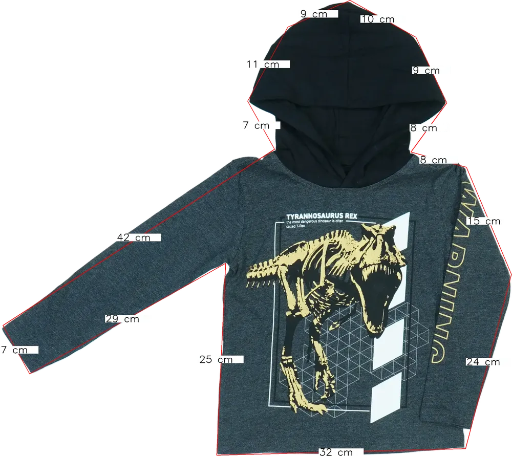 Szürke DopoDopo Hosszú ujjú felső EU 104 / UK 4 év / US 4T/XS