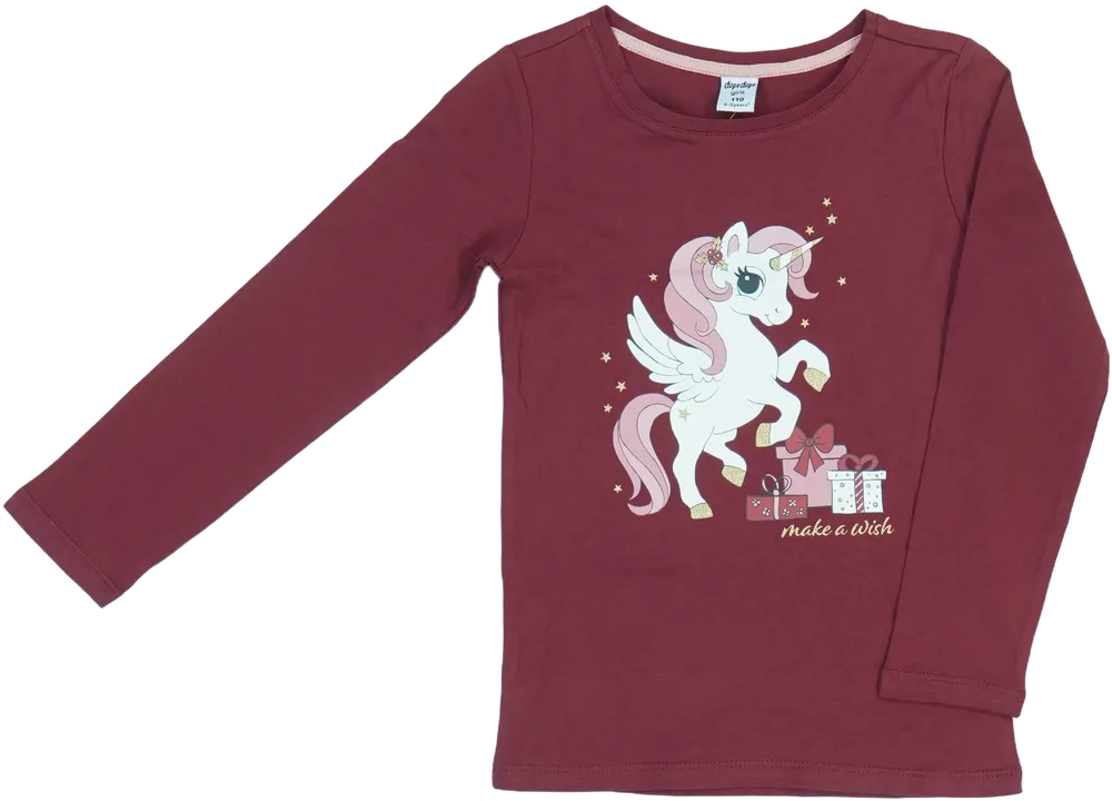 Bordó DopoDopo Hosszú ujjú felső EU 110 / UK 5 év / US 5 év/XS