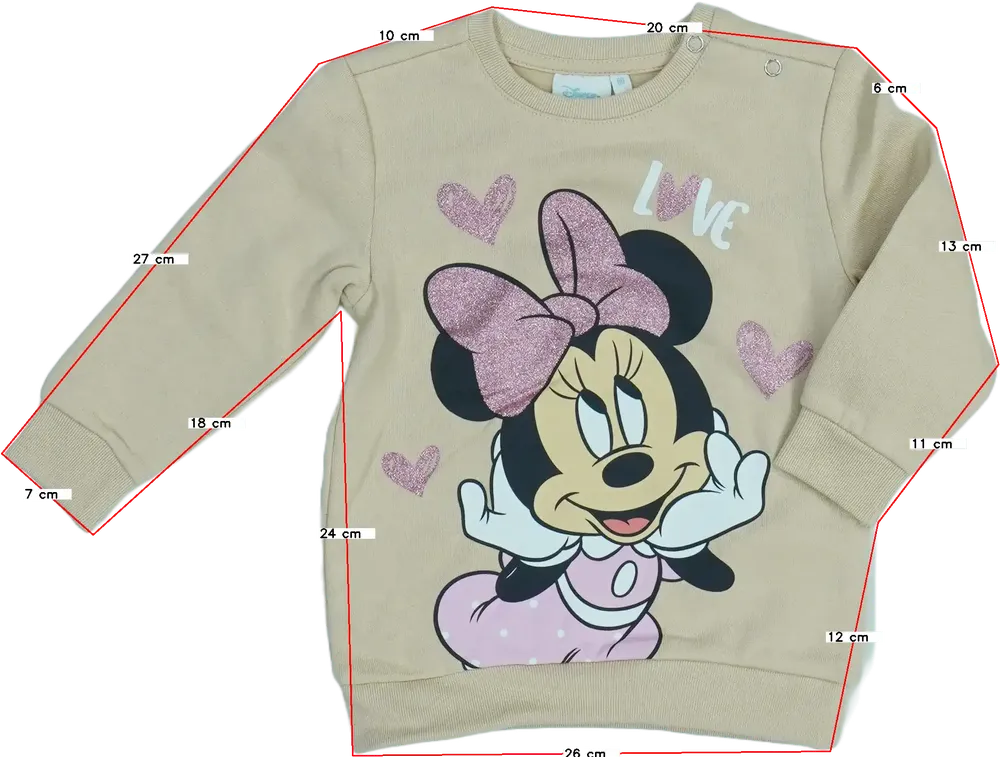 Barna Disney Pulóver EU 80 / UK 9-12 hónap / US 12 hónap