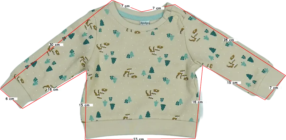 Barna DopoDopo Pulóver EU 56 / UK Újszülött / US Újszülött