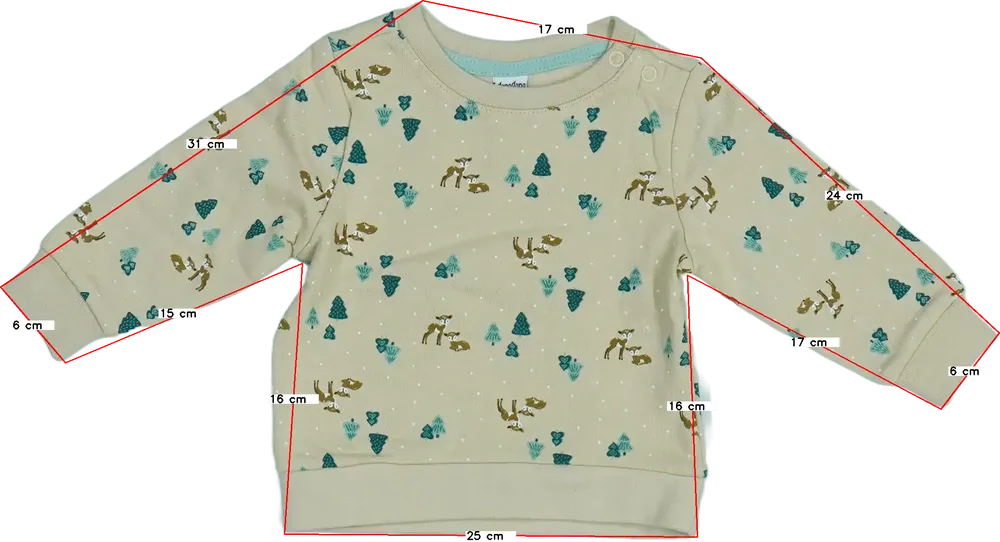 Barna DopoDopo Pulóver EU 62 / UK 0-3 hónap / US 0-3 hónap