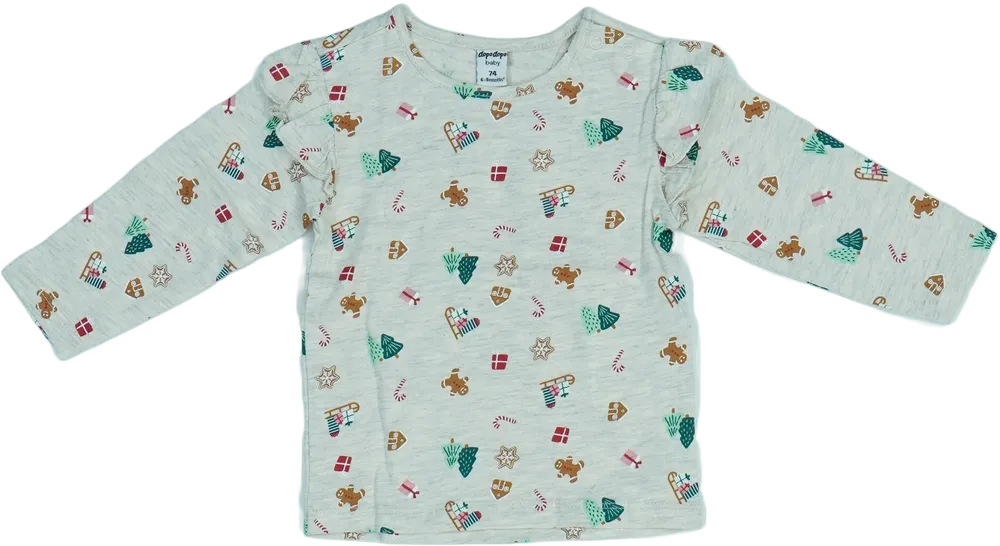 Barna DopoDopo Hosszú ujjú felső EU 74 / UK 6-9 hónap / US 6-9 hónap