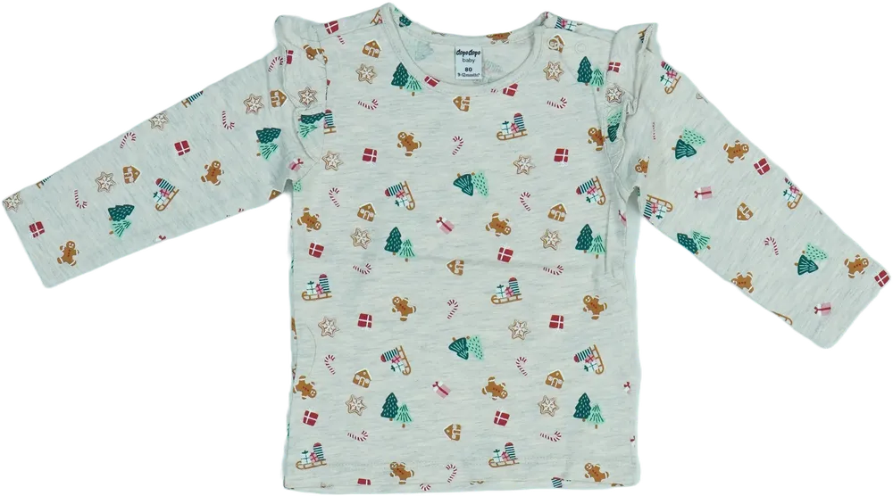 Barna DopoDopo Hosszú ujjú felső EU 80 / UK 9-12 hónap / US 12 hónap