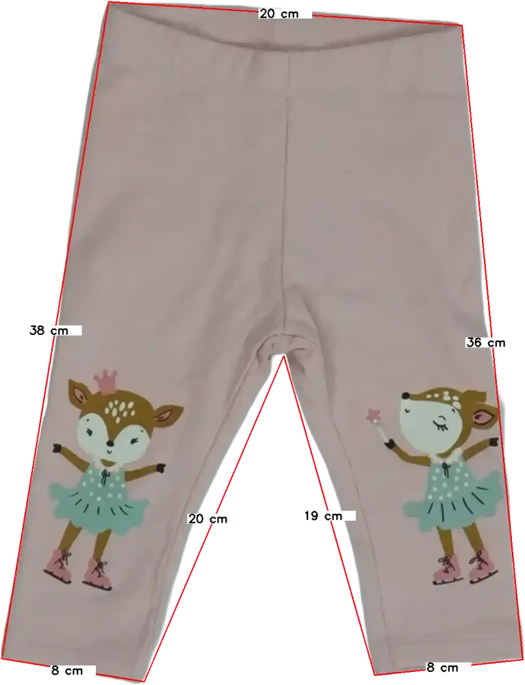 Rózsaszín DopoDopo Leggings EU 74 / UK 6-9 hónap / US 6-9 hónap