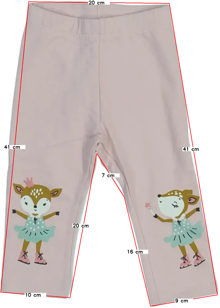 Rózsaszín DopoDopo Leggings EU 80 / UK 9-12 hónap / US 12 hónap