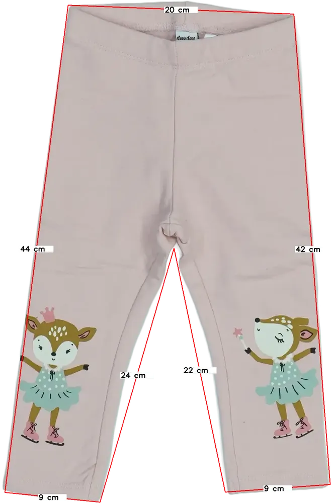 Rózsaszín DopoDopo Leggings EU 86 / UK 12-18 hónap / US 18 hónap