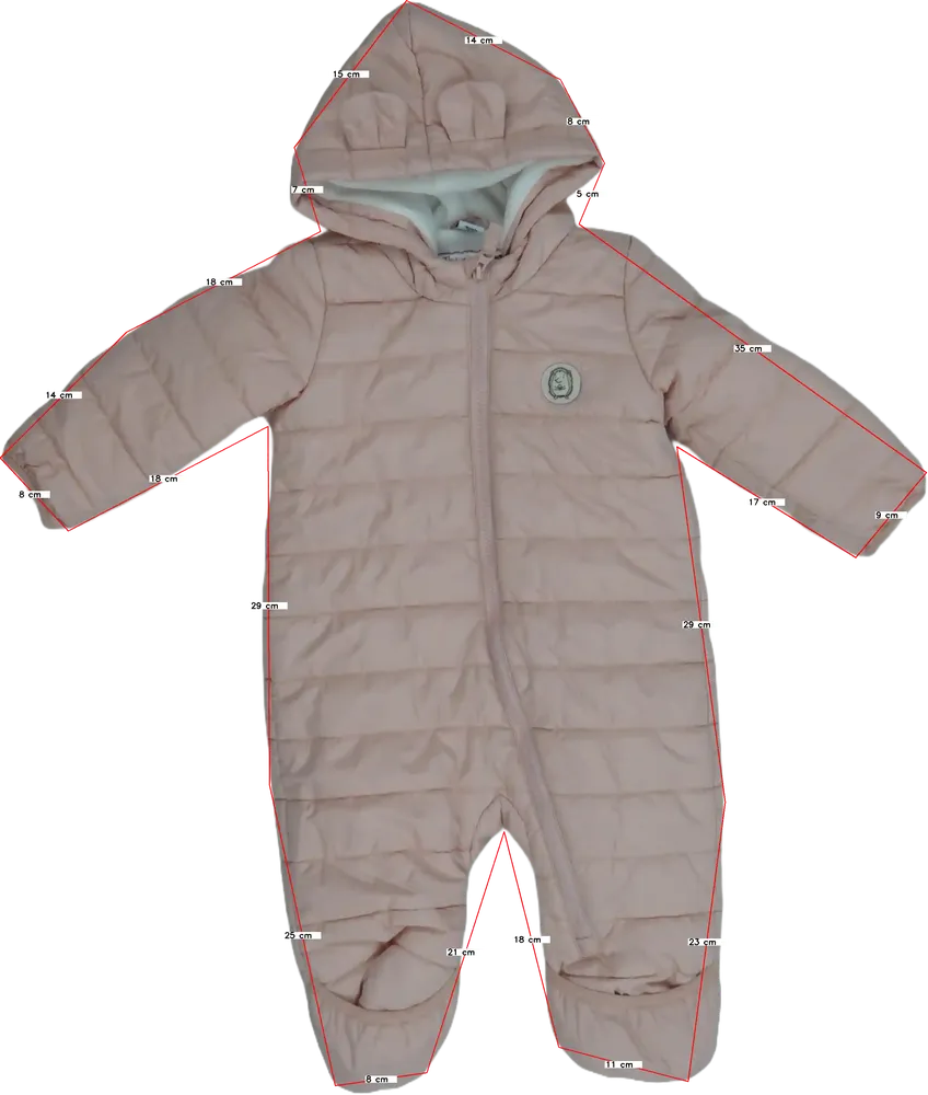 Rózsaszín Ergee Baby overál EU 62 / UK 0-3 hónap / US 0-3 hónap