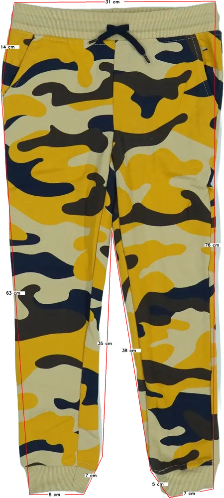 Terepszínű DopoDopo Melegítőnadrág EU 128 / UK 8 év / US 8 év/M