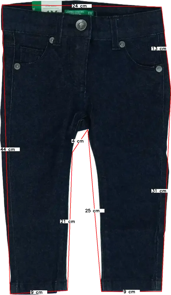 Kék Benetton Farmernadrág EU 86 / UK 12-18 hónap / US 18 hónap