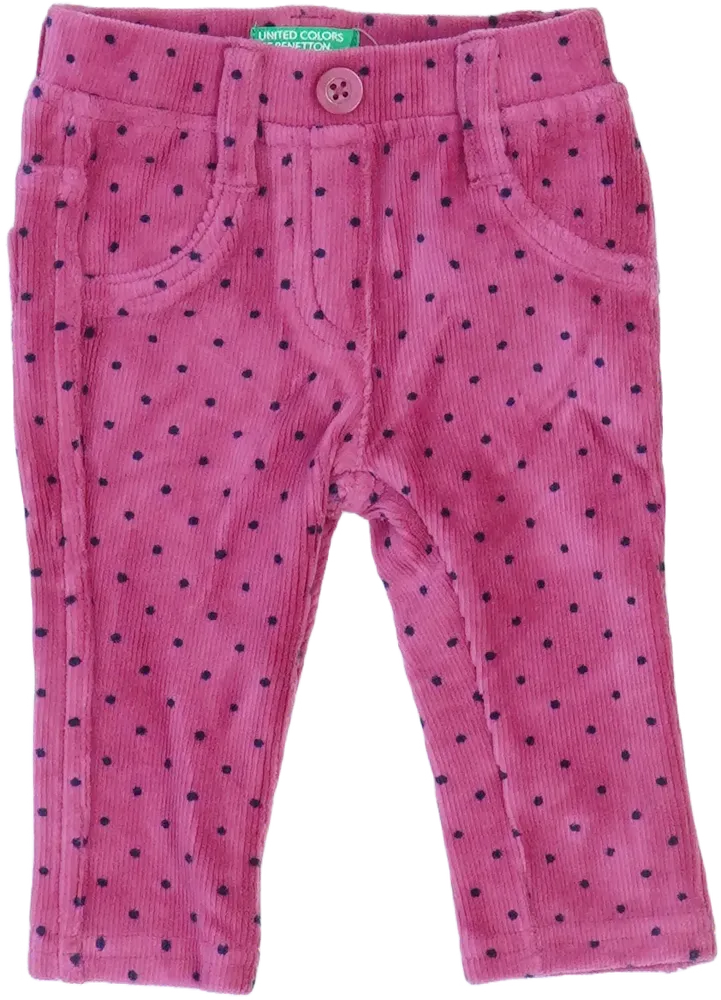 Rózsaszín Benetton Baby nadrág EU 68 / UK 3-6 hónap / US 3-6 hónap