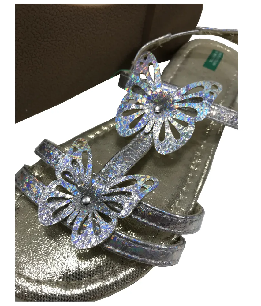 Ezüst Benetton Szandál EU 36