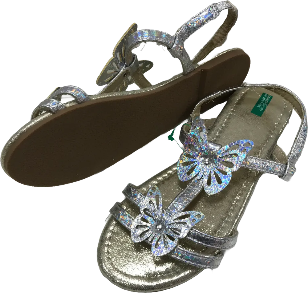 Ezüst Benetton Szandál EU 36