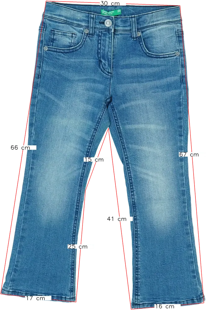 Kék Benetton Farmernadrág EU 128 / UK 8 év / US 8 év/M