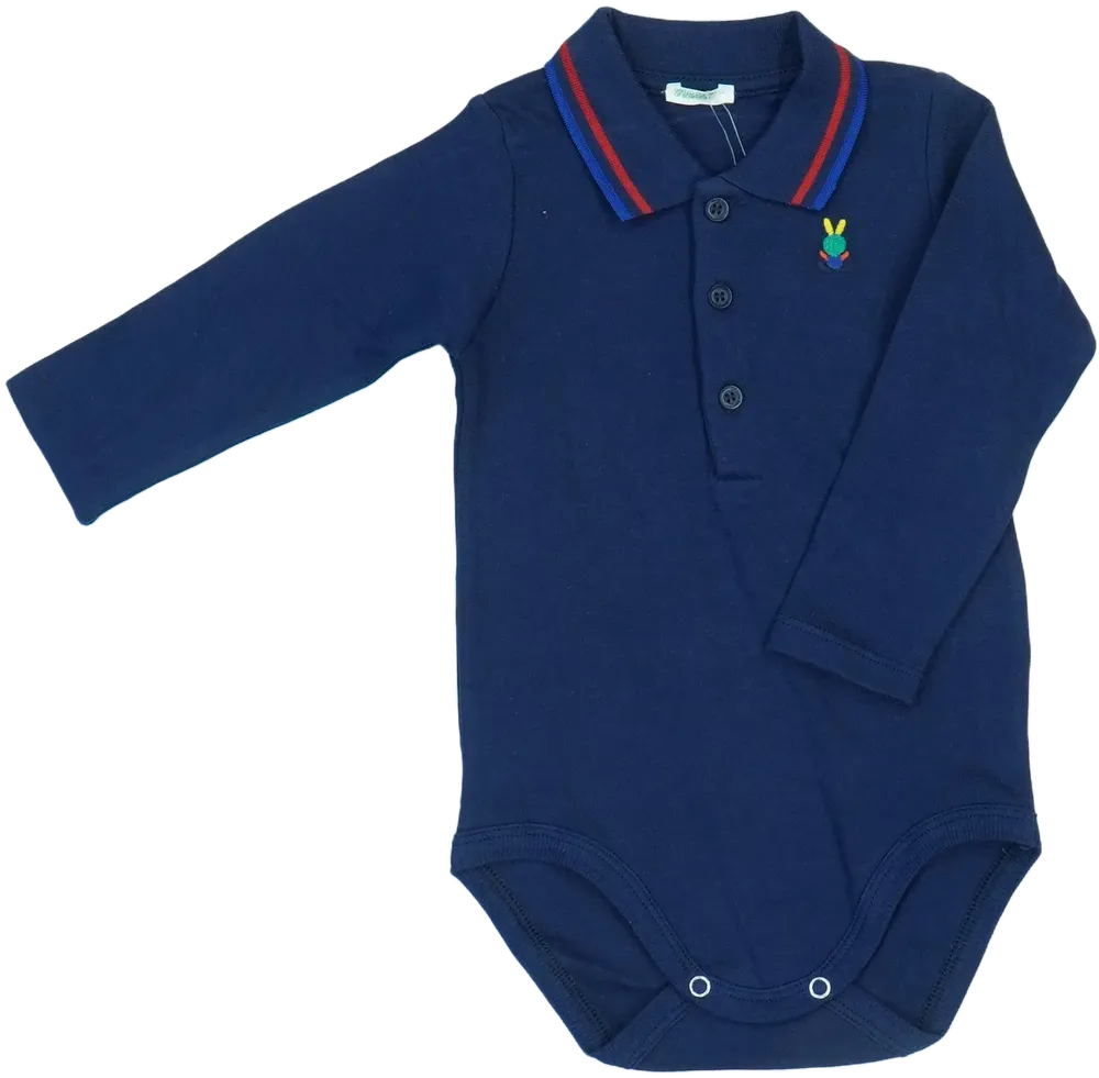 Kék Benetton Hosszú ujjú body EU 74 / UK 6-9 hónap / US 6-9 hónap