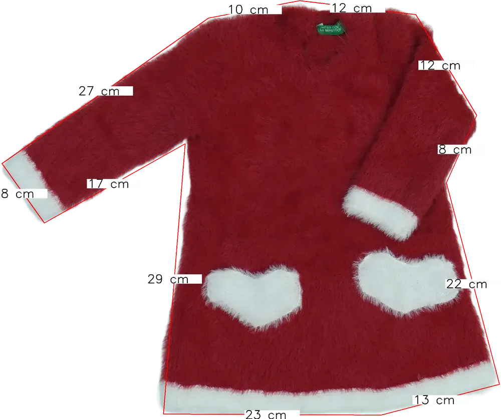 Piros Benetton Ruha EU 80 / UK 9-12 hónap / US 12 hónap
