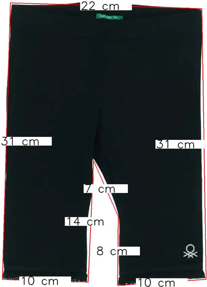 Fekete Benetton Leggings EU 86 / UK 12-18 hónap / US 18 hónap