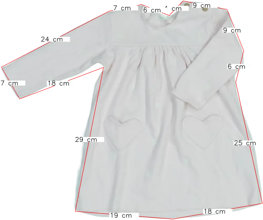 Rózsaszín Benetton Ruha EU 74 / UK 6-9 hónap / US 6-9 hónap