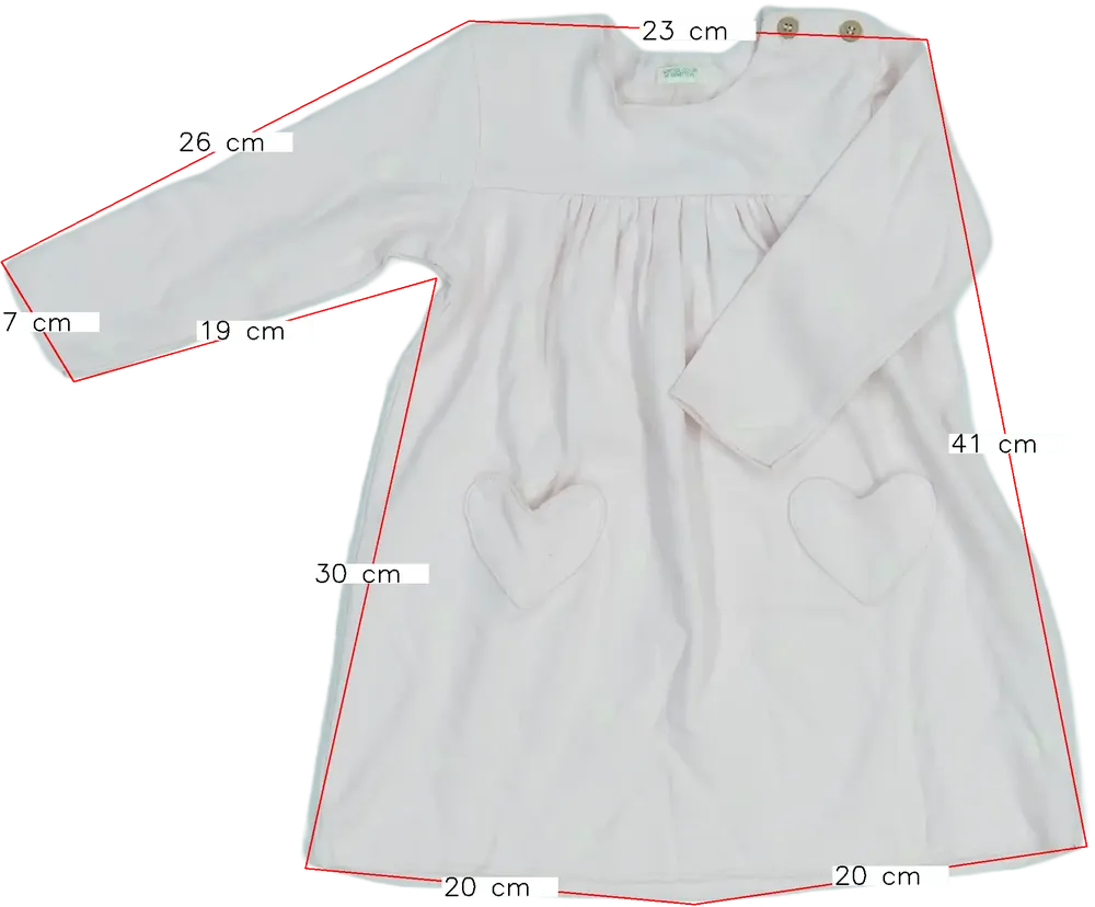 Rózsaszín Benetton Ruha EU 80 / UK 9-12 hónap / US 12 hónap