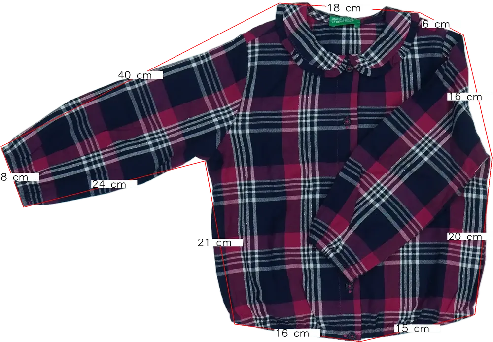 Többszínű Benetton Blúz EU 98 / UK 3 év / US 3T