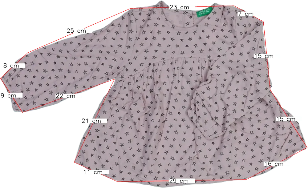 Rózsaszín Benetton Tunika EU 98 / UK 3 év / US 3T