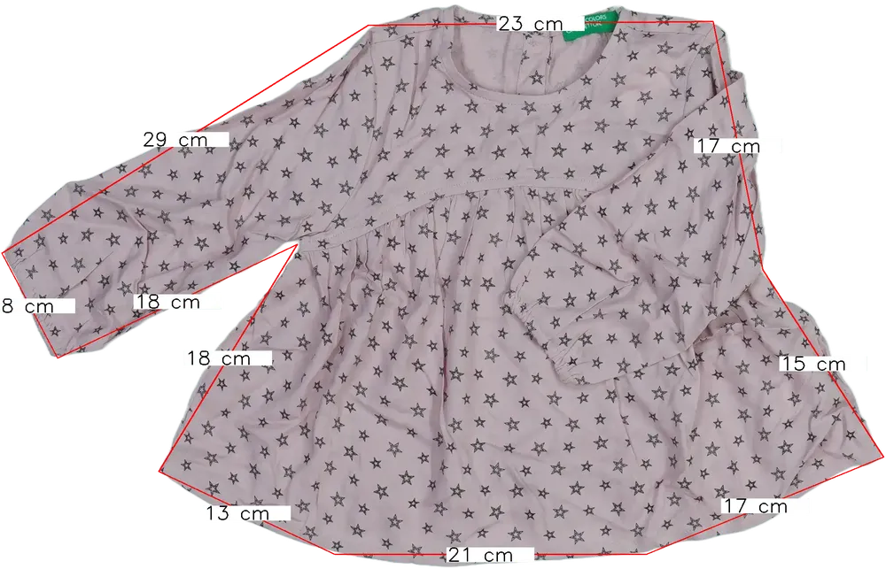 Rózsaszín Benetton Tunika EU 86 / UK 12-18 hónap / US 18 hónap