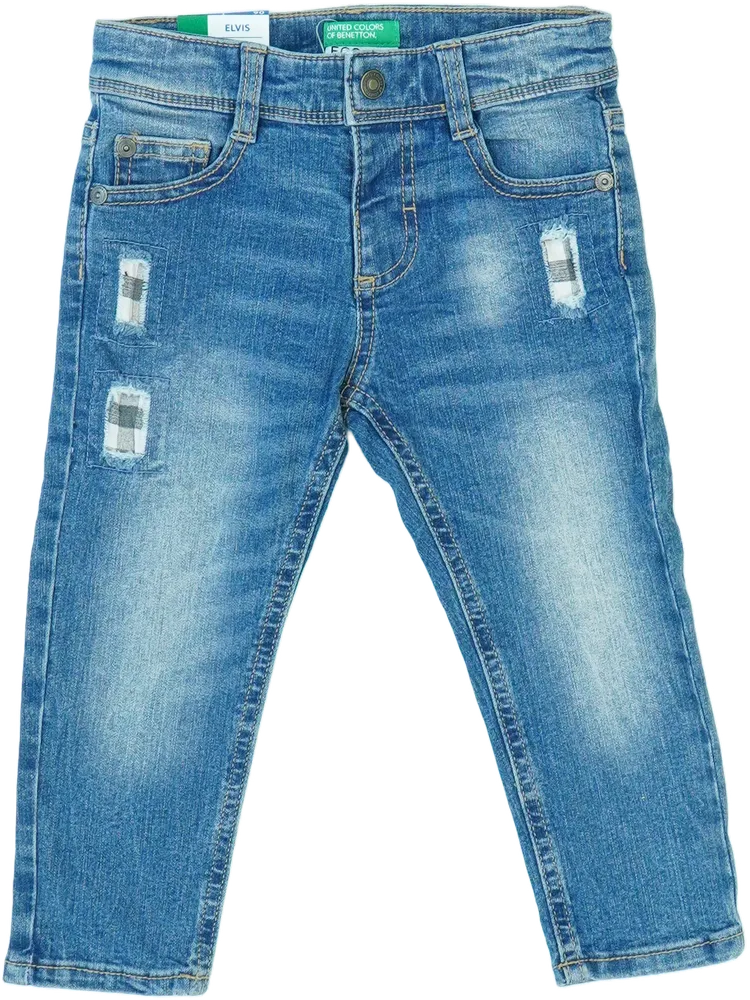 Kék Benetton Farmernadrág EU 92 / UK 2 év / US 2T