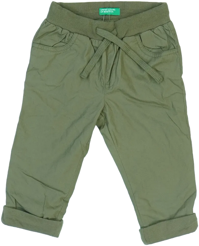 Zöld Benetton Hosszúnadrág EU 86 / UK 12-18 hónap / US 18 hónap