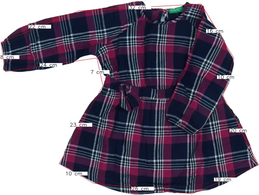 Többszínű Benetton Ruha EU 92 / UK 2 év / US 2T