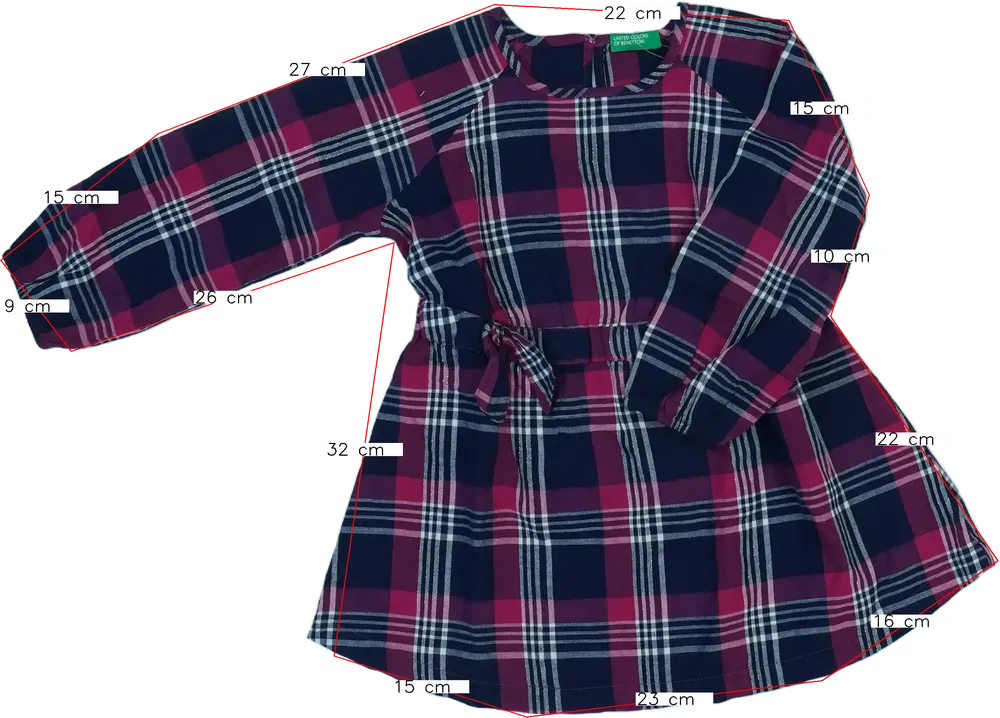 Többszínű Benetton Ruha EU 98 / UK 3 év / US 3T