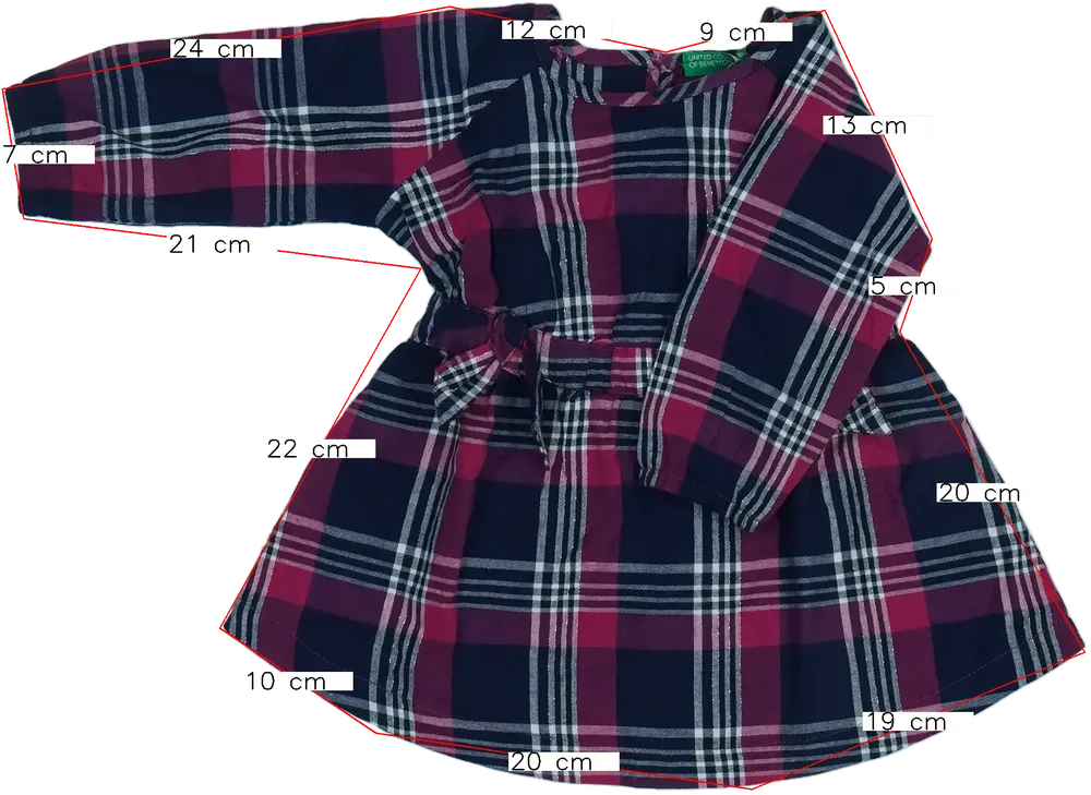 Többszínű Benetton Ruha EU 74 / UK 6-9 hónap / US 6-9 hónap