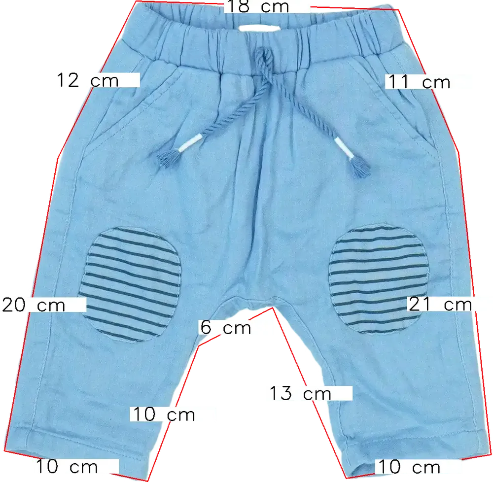 Kék Benetton Baby nadrág EU 62 / UK 0-3 hónap / US 0-3 hónap