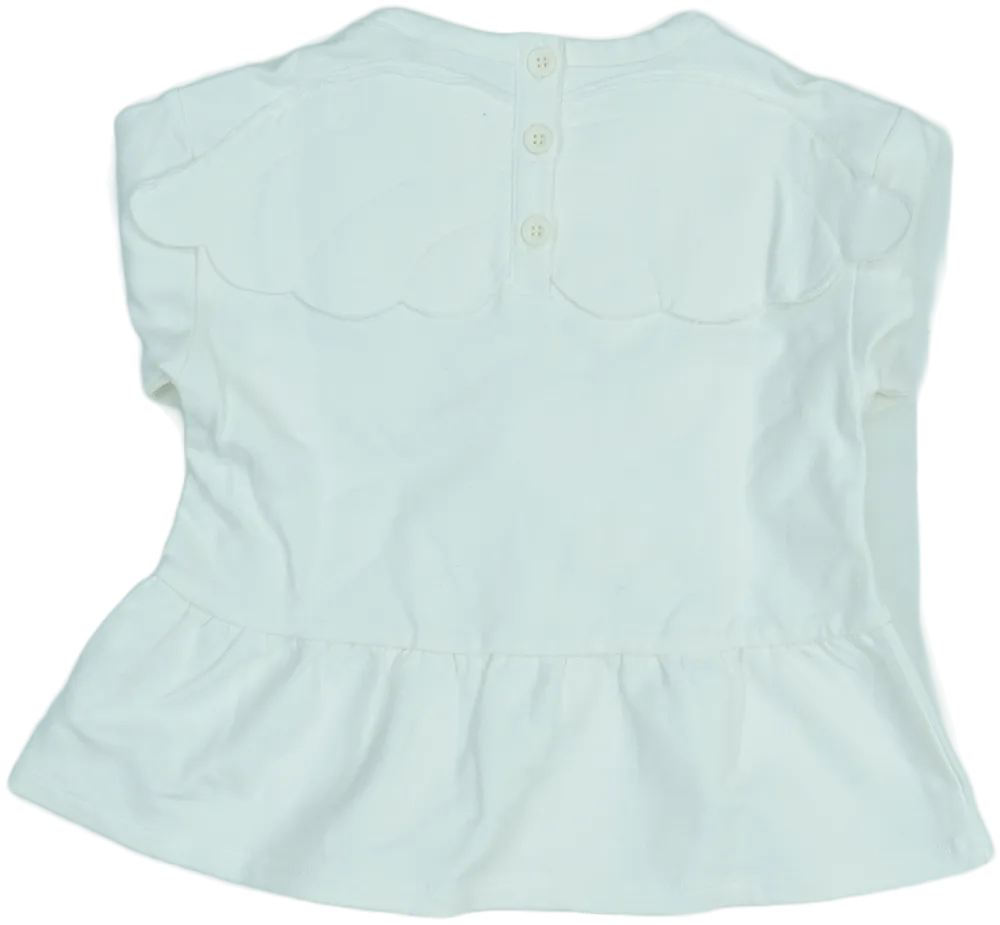 Fehér Benetton Hosszú ujjú felső EU 86 / UK 12-18 hónap / US 18 hónap